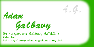 adam galbavy business card